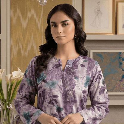 2 Piece Premium Lawn Unstitched Suit (Kurta & Trouser) LC-5105 - Ladies Choice