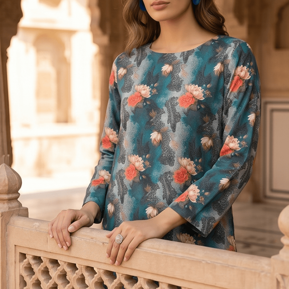 2 Piece Premium Lawn Unstitched Suit (Kurta & Trouser) LC-5109 - Ladies Choice