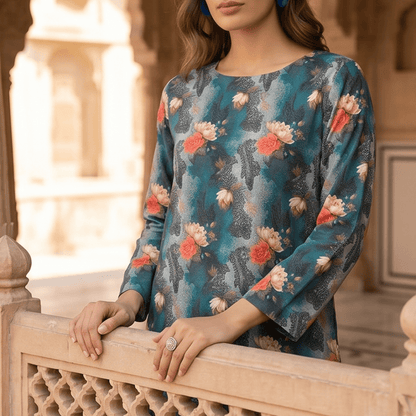 2 Piece Premium Lawn Unstitched Suit (Kurta & Trouser) LC-5109 - Ladies Choice