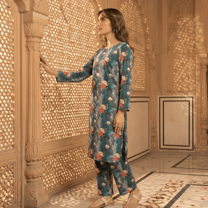 2 Piece Premium Lawn Unstitched Suit (Kurta & Trouser) LC-5109 - Ladies Choice
