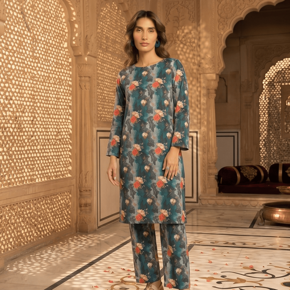 2 Piece Premium Lawn Unstitched Suit (Kurta & Trouser) LC-5109 - Ladies Choice