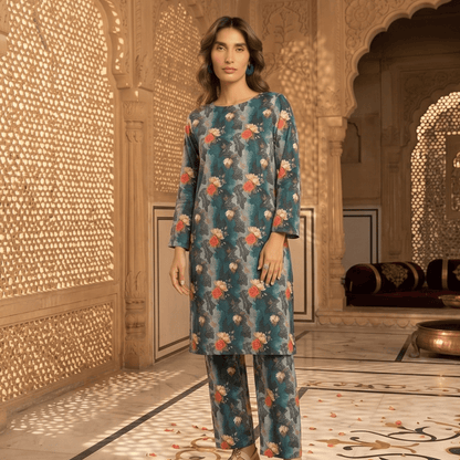 2 Piece Premium Lawn Unstitched Suit (Kurta & Trouser) LC-5109 - Ladies Choice