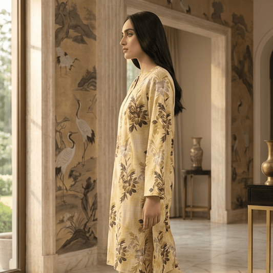 2 Piece Premium Lawn Unstitched Suit (Kurta & Trouser) LC-5110 - Ladies Choice