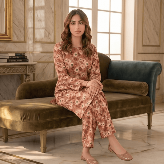 2 Piece Premium Lawn Unstitched Suit (Kurta & Trouser) LC-5112 - Ladies Choice