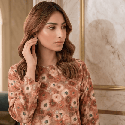 2 Piece Premium Lawn Unstitched Suit (Kurta & Trouser) LC-5112 - Ladies Choice