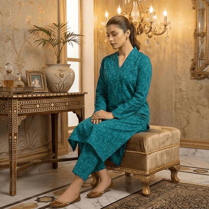 2 Piece Premium Lawn Unstitched Suit (Kurta & Trouser) LC-5113 - Ladies Choice
