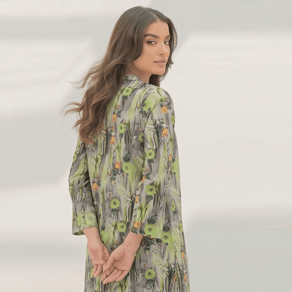 2 Piece Premium Lawn Unstitched Suit (Kurta & Trouser) LC-5115 - Ladies Choice