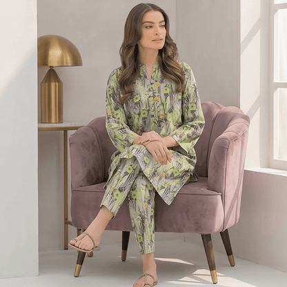 2 Piece Premium Lawn Unstitched Suit (Kurta & Trouser) LC-5115 - Ladies Choice