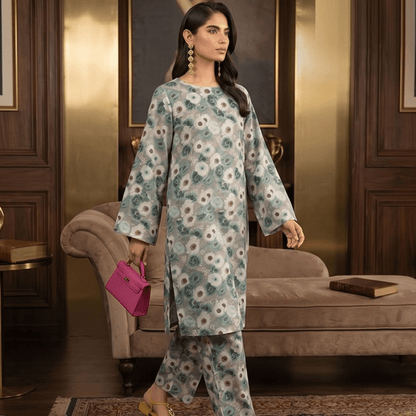 2 Piece Premium Lawn Unstitched Suit (Kurta & Trouser) LC-5119 - Ladies Choice