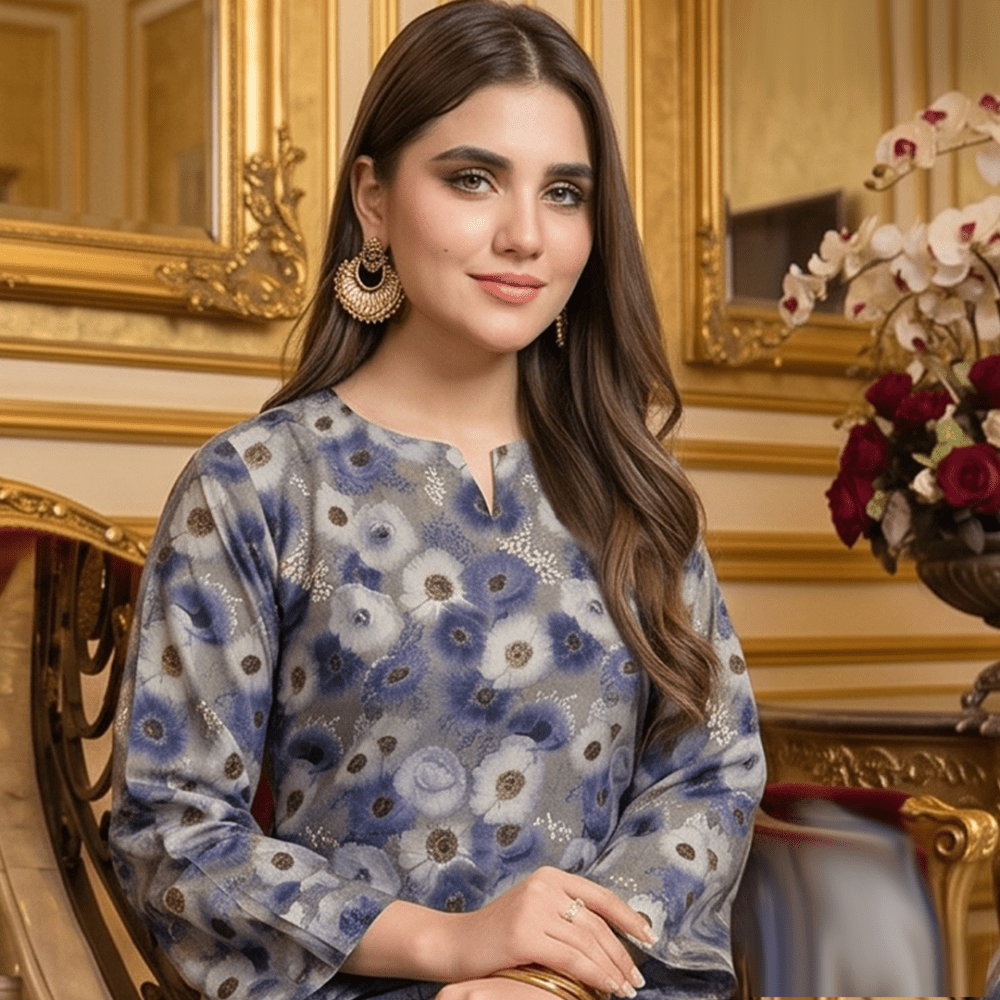 2 Piece Premium Lawn Unstitched Suit (Kurta & Trouser) LC-5120 - Ladies Choice