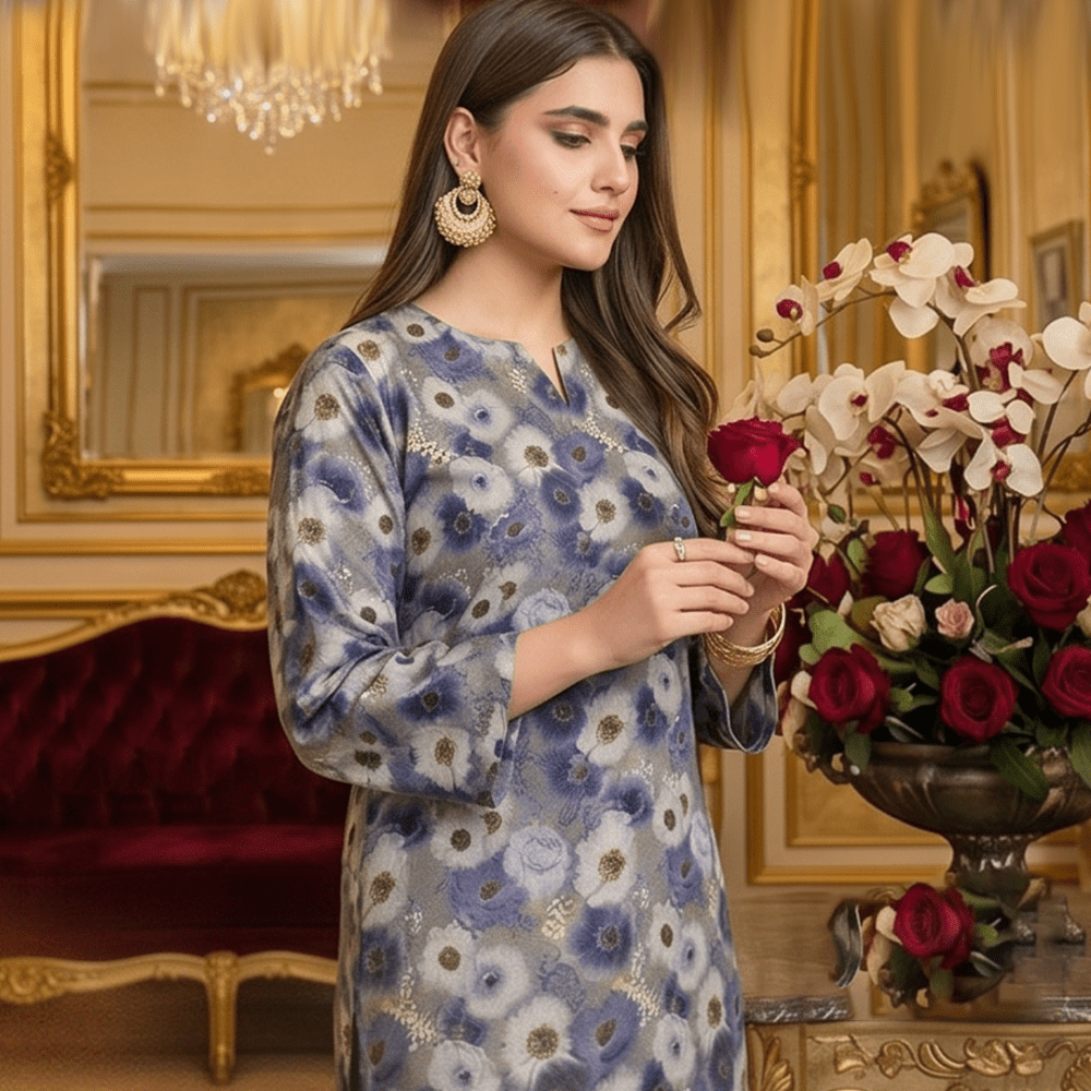 2 Piece Premium Lawn Unstitched Suit (Kurta & Trouser) LC-5120 - Ladies Choice