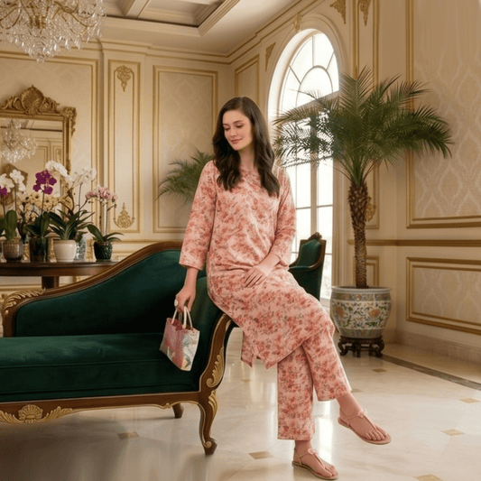 2 Piece Premium Lawn Unstitched Suit (Kurta & Trouser) LC-5121 - Ladies Choice