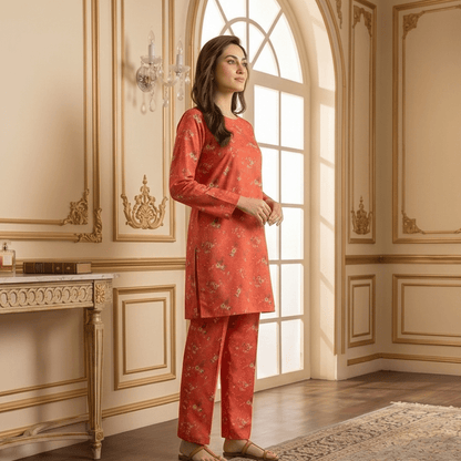 2 Piece Premium Lawn Unstitched Suit (Kurta & Trouser) LC-5122 - Ladies Choice