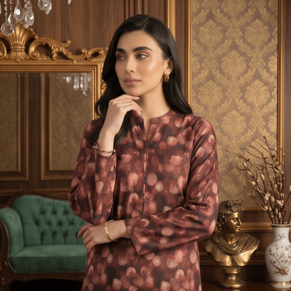 2 Piece Premium Lawn Unstitched Suit (Kurta & Trouser) LC-5123 - Ladies Choice