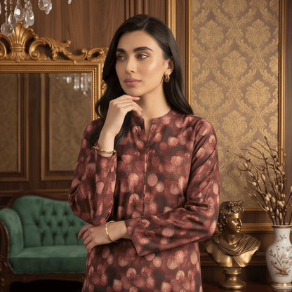 2 Piece Premium Lawn Unstitched Suit (Kurta & Trouser) LC-5123 - Ladies Choice