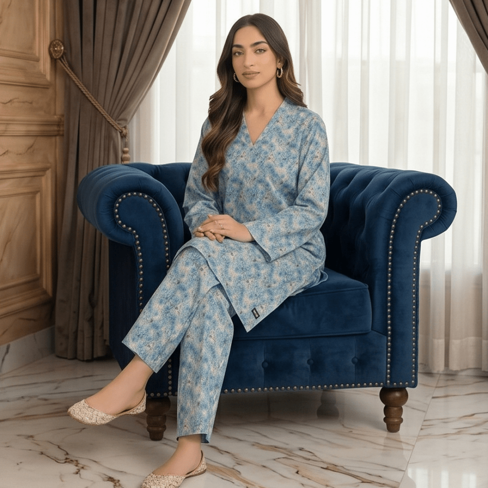 2 Piece Premium Lawn Unstitched Suit (Kurta & Trouser) LC-5126 - Ladies Choice
