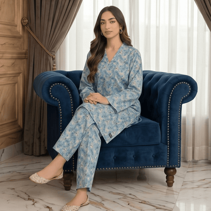 2 Piece Premium Lawn Unstitched Suit (Kurta & Trouser) LC-5126 - Ladies Choice