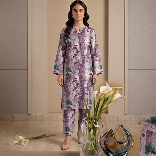 3pcs Premium Lawn Unstitched D-5104 - Ladies Choice