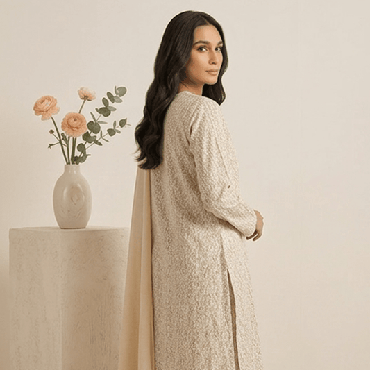 3pcs Premium Lawn Unstitched D-5107 - Ladies Choice