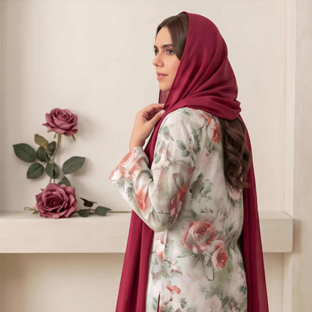 3pcs Premium Lawn Unstitched D-5114 - Ladies Choice