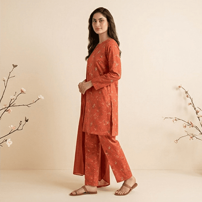 3pcs Premium Lawn Unstitched D-5122 - Ladies Choice